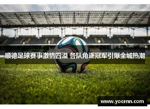 顺德足球赛事激情四溢 各队角逐冠军引爆全城热潮